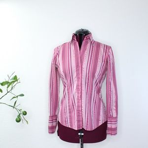 Sold New York and Company Small Pink Button-down
